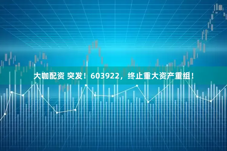 大咖配资 突发！603922，终止重大资产重组！