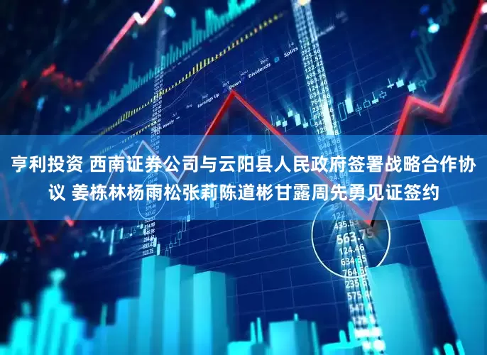 亨利投资 西南证券公司与云阳县人民政府签署战略合作协议 姜栋林杨雨松张莉陈道彬甘露周先勇见证签约
